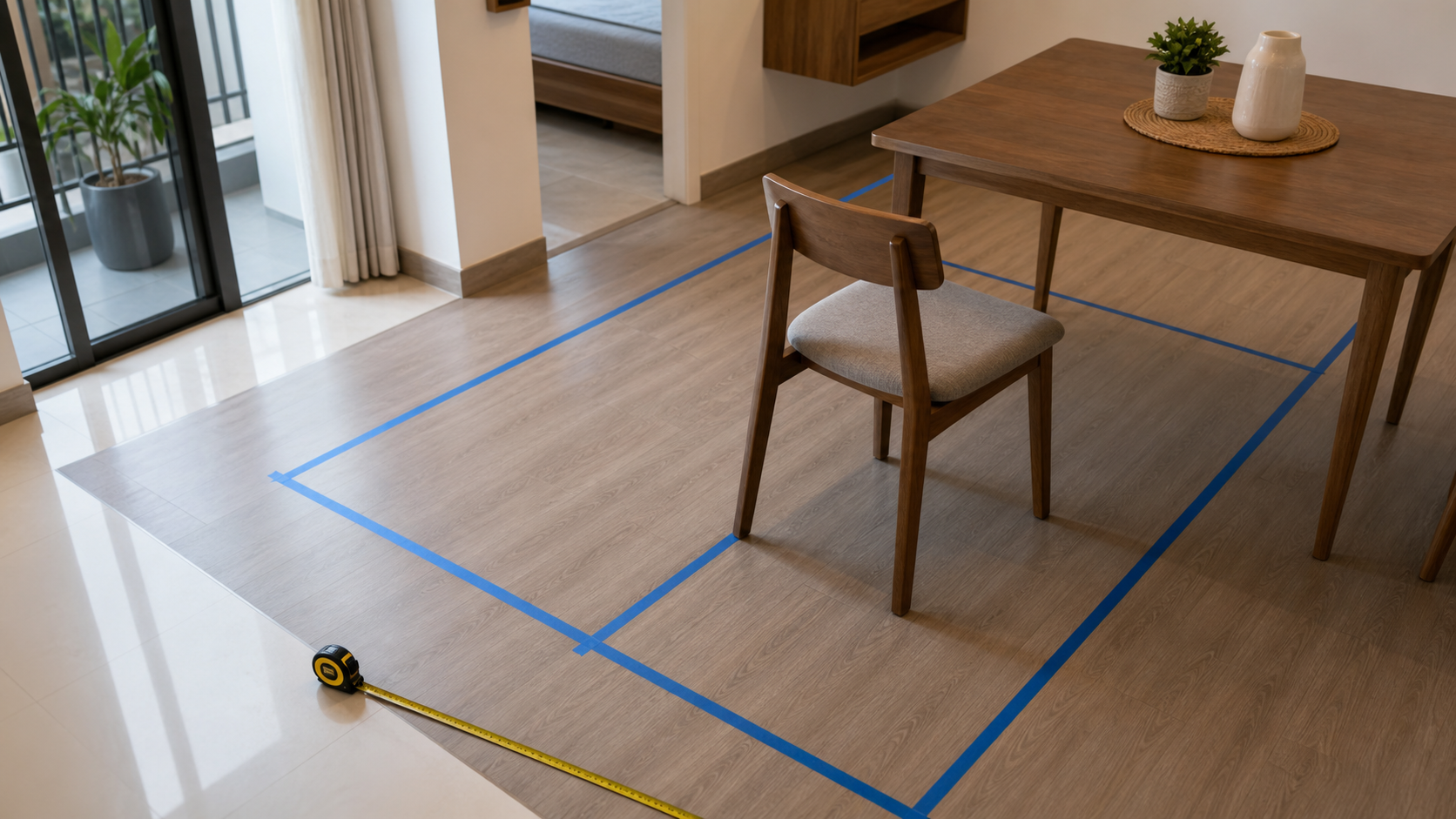 Đo kích thước bàn ghế trước khi mua cho căn hộ nhỏ